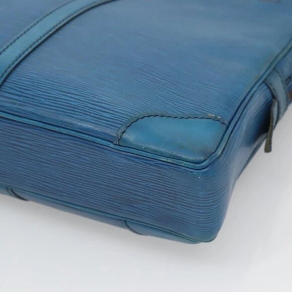 LOUIS VUITTON Epi Porte Documents Voyage Business Bag Blue - Picture 13 of 16